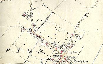 The northern part of the village in 1883